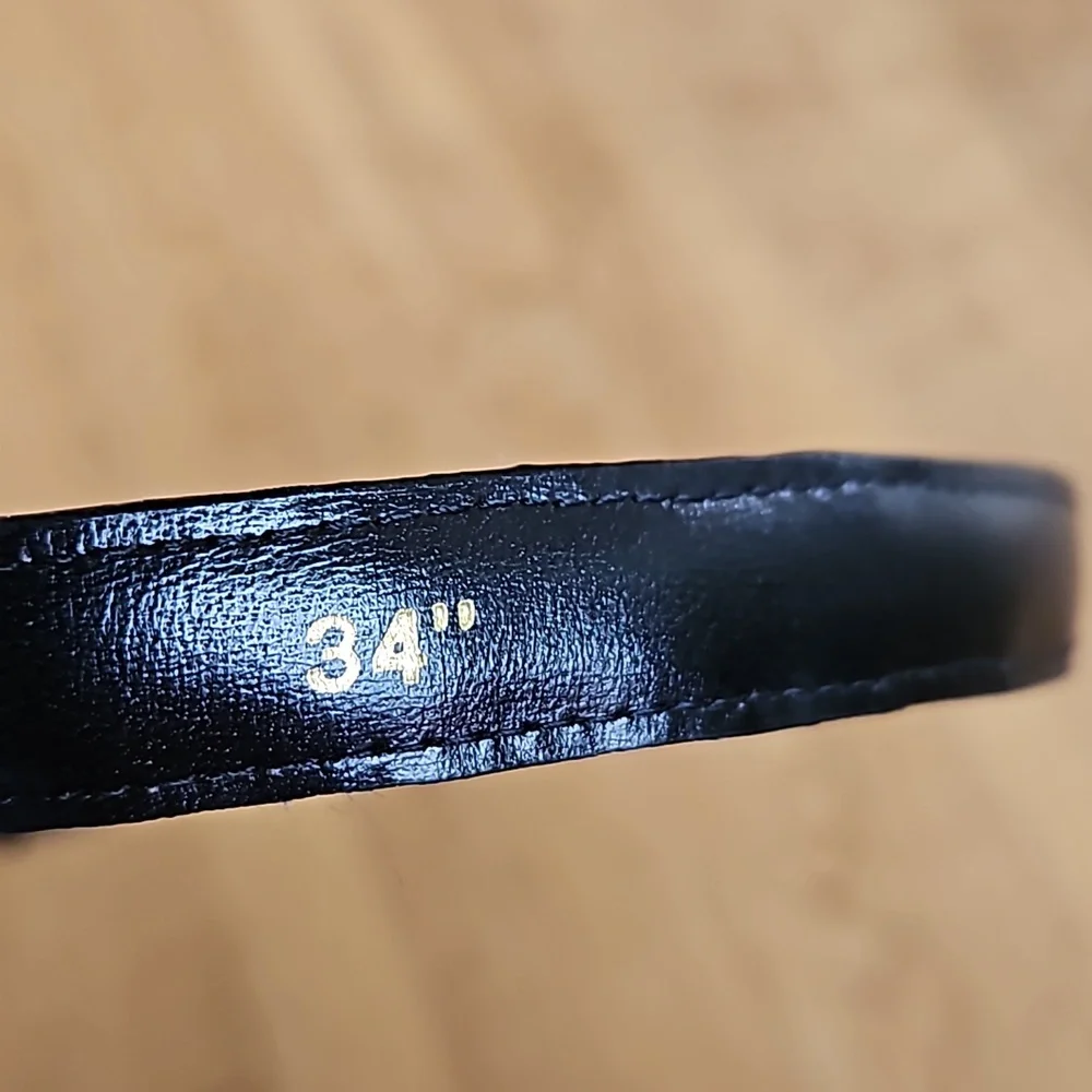 Italian caiman leather belt 34